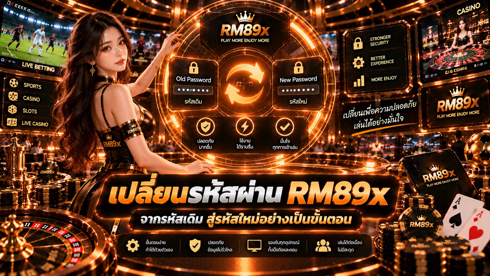 เปลี่ยนรหัสผ่าน RM89x