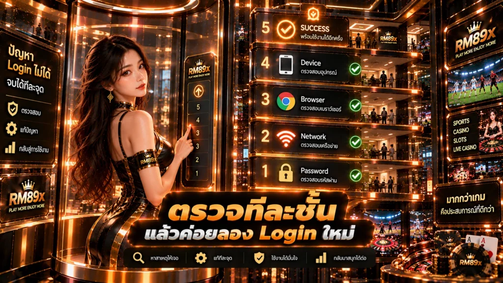 RM89x ล็อกอินไม่ได้