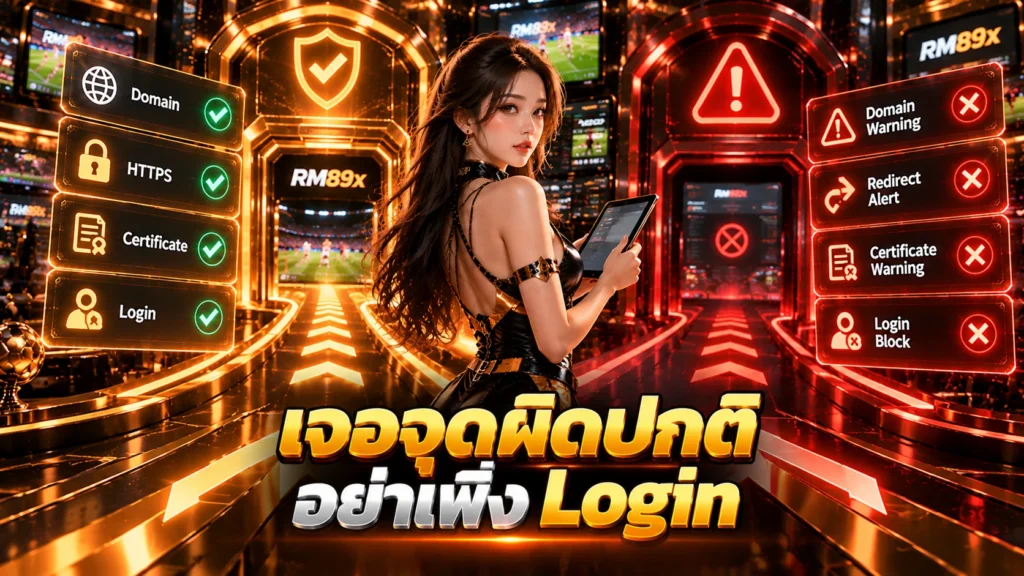 วิธีเช็กเว็บไซต์ RM89x ที่ถูกต้อง