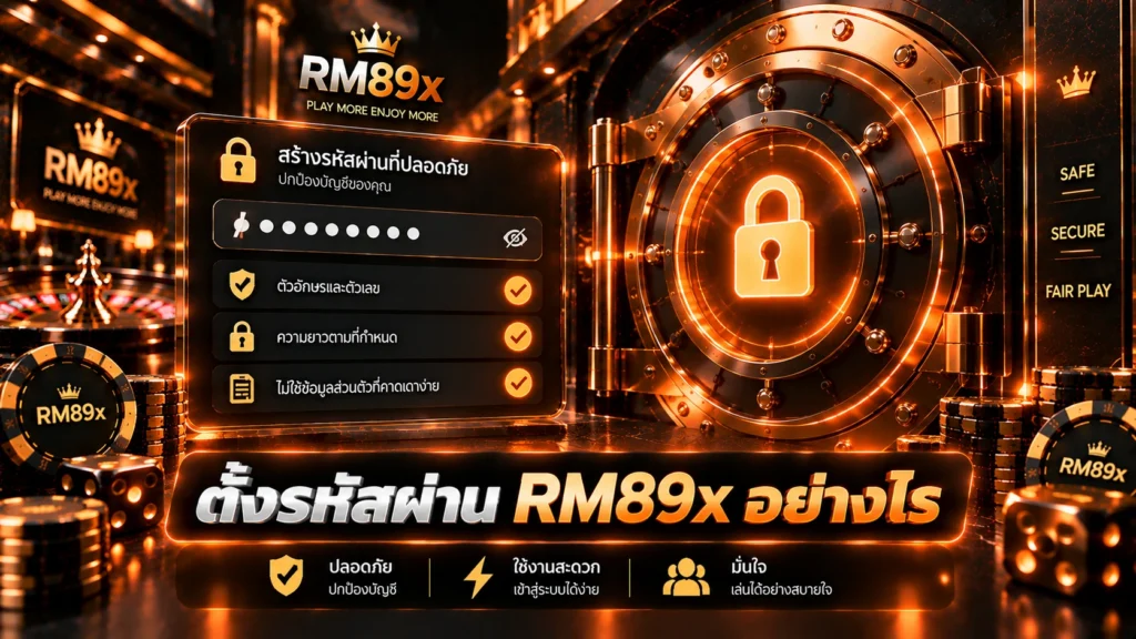 ตั้งรหัสผ่าน RM89x อย่างไร