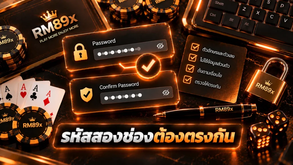 ตั้งรหัสผ่าน RM89x อย่างไร
