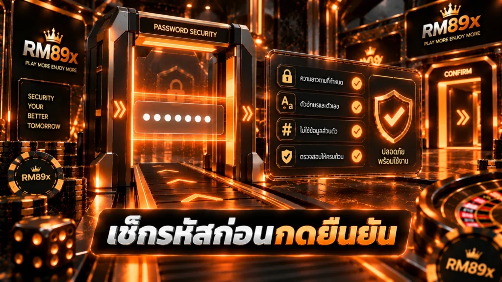 ตั้งรหัสผ่าน RM89x อย่างไร