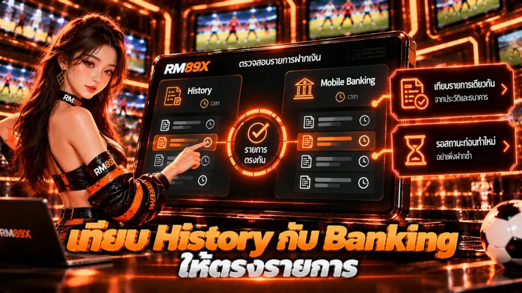 ฝากเงิน RM89x แล้วเงินไม่เข้า