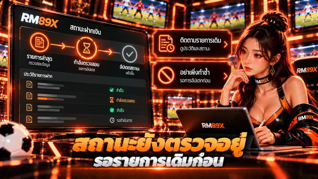 เช็กสถานะฝากเงิน RM89x